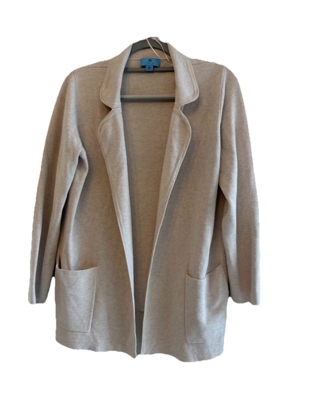 CECE Women’s Tan Open Front Cardigan with Pockets Size Medium